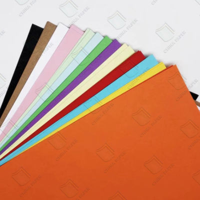 좋은 가격 100% 목재 펄프 색지 보드 공작 용지 36색 60-400gsm OEM 온라인으로